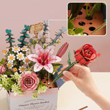 Wooden Flower Basket DIY Mechanical Puzzle