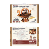 Viking Dragon Ship DIY Mechanical Puzzle Kit