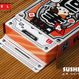 Sushi-Geta Wooden Collector's Box Set Playing Cards