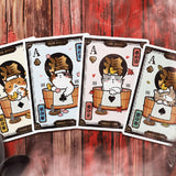 Onsen Neko Foil and Gilded Playing Cards