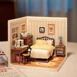 Sweet Dream Bedroom DIY Miniature House Puzzle Kit