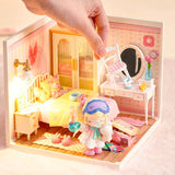 Super Creator Lovely Pink Bedroom DIY Miniature House