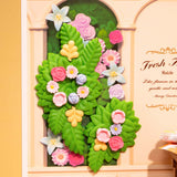 Super Creator Fresh Flower Shop DIY Miniature House