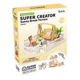 Super Creator Sunny Break Terrace DIY Miniature House Expansion Pack