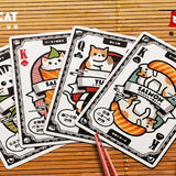 Sushi-Geta Wooden Collector's Box Set Playing Cards