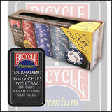 Bicycle Premium 8-Gram Clay Poker Chips (100 pcs)