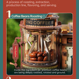 Dream Coffee Factory Music Box DIY Mechanical Puzzle