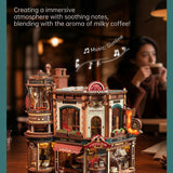 Dream Coffee Factory Music Box DIY Mechanical Puzzle