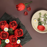 Red Rose Bouquet DIY Puzzle Kit