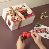 Red Rose Bouquet DIY Puzzle Kit