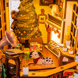 Christmas Indoor Scene Book Nook DIY Puzzle Kit