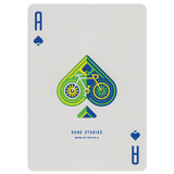 DKNG Rainbow Wheels Yellow Playing Cards