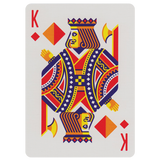 DKNG Rainbow Wheels Orange Playing Cards