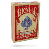 Bicycle Faded Rider Back Red Playing Cards