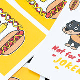A Creature Called the Hot Dog Yellow Playing Cards