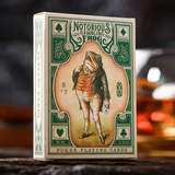 Notorious Gambling Frog Green Playing Cards