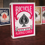 Bicycle Colored Rider Back Fuchsia Playing Cards