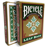 Bicycle Leaf Back Green Playing Cards