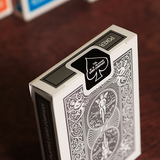 Bicycle Colored Rider Back Silver Playing Cards