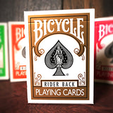 Bicycle Colored Rider Back Gold Playing Cards