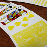Bicycle Colored Rider Back Yellow Playing Cards