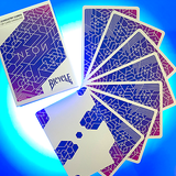 Bicycle Neon Aurora Blue Playing Cards
