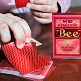 Bee Metalluxe Red Playing Cards