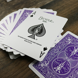 Bicycle Colored Rider Back Violet Playing Cards