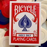 Bicycle Index Only Red Playing Cards