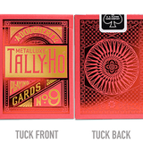 Tally-Ho MetalLuxe Circle Back Red Playing Cards