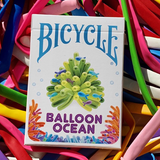 Bicycle Balloon Ocean Gilded Playing Cards