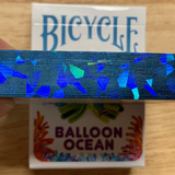 Bicycle Balloon Ocean Gilded Playing Cards