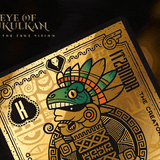 Eye of Kukulkan Eye Temple Gilded Black Playing Cards