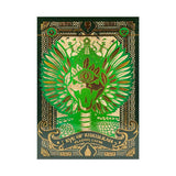 Eye of Kukulkan Feathered Serpent Gilded Holographic Playing Cards