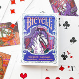 Bicycle Elegant Carousel Royal Blue Playing Cards