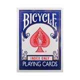 Bicycle Index Only Blue Playing Cards