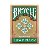Bicycle Leaf Back Green Playing Cards