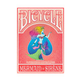 Bicycle Mermaid Red Playing Cards