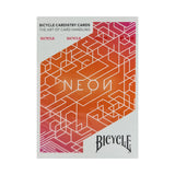 Bicycle Neon Orange Playing Cards