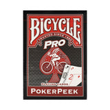 Bicycle Pro Pokerpeek Red Playing Cards