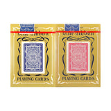 Vintage Blue Ribbon 323 Rosette Back Playing Cards Set