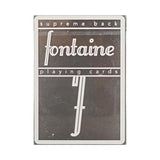 Fontaine Supreme Back Black Playing Cards