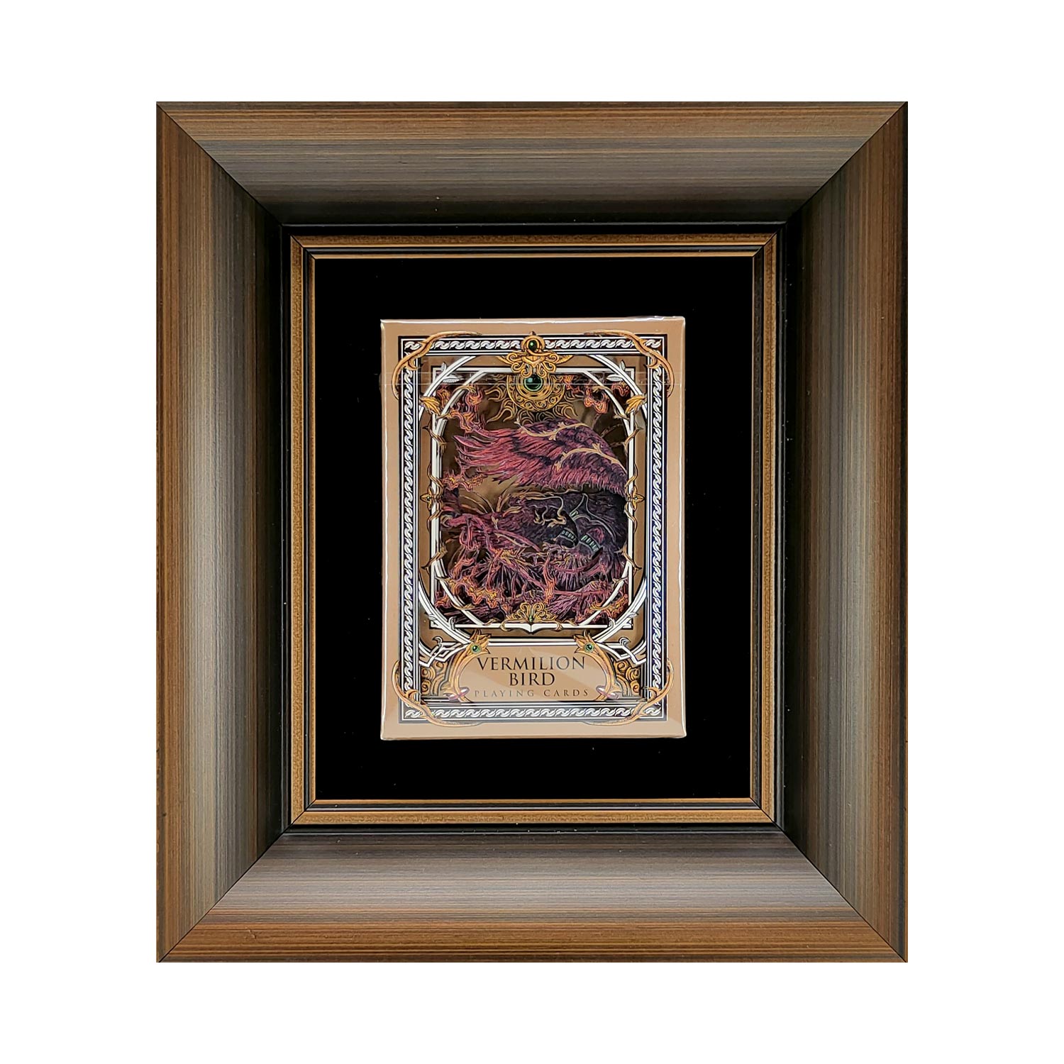 Vermilion Bird Wooden Collector Frame Playing Cards – RunIt Decks