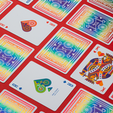 DKNG Rainbow Wheels Yellow Playing Cards