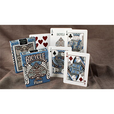 Bicycle Pluma Blue Playing Cards – RunIt Decks - Main Image