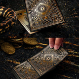 Eye of Kukulkan Eye Temple Gilded Black Playing Cards