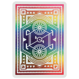 DKNG Rainbow Wheels Yellow Playing Cards