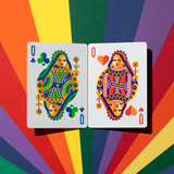 DKNG Rainbow Wheels Yellow Playing Cards